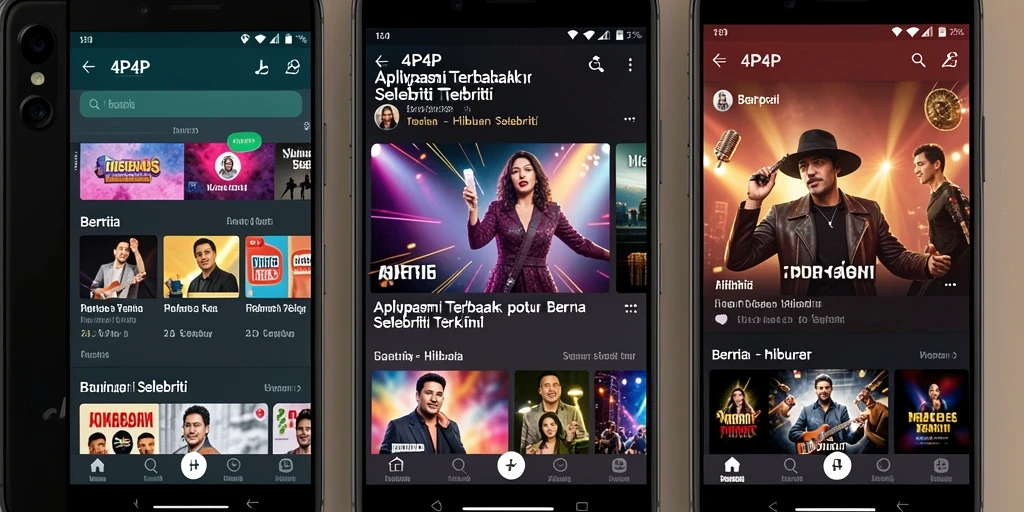 Tampilan antarmuka 4P4P yang menarik dan informatif.