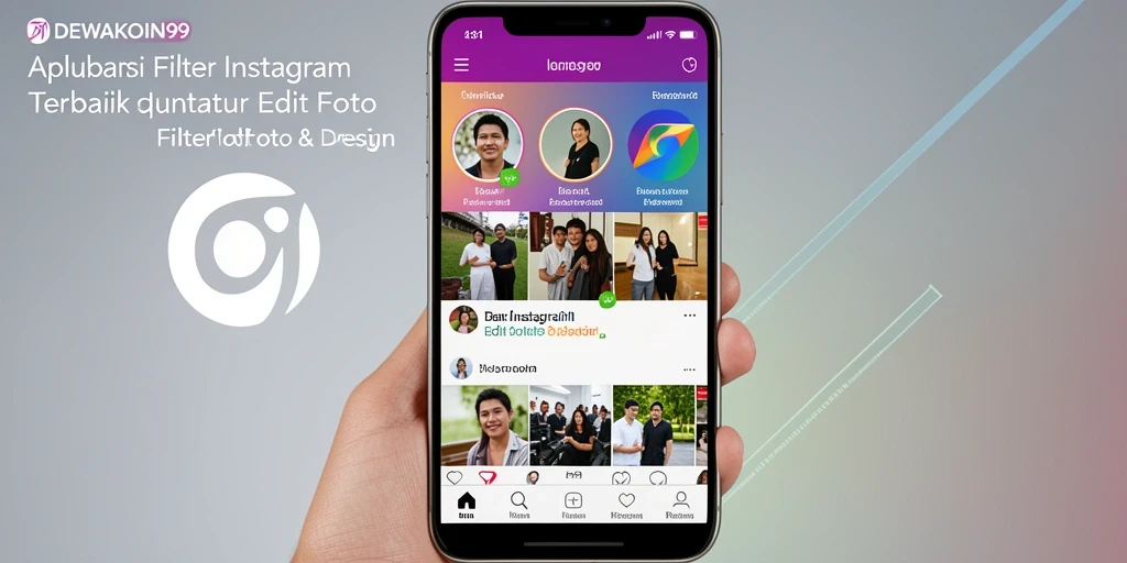 Antarmuka DEWAKOIN99 yang modern dan mudah digunakan untuk Filter Instagram.