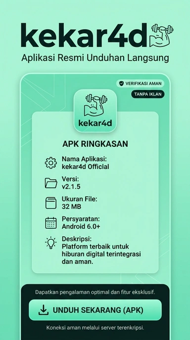 Tampilan halaman APK kekar4d